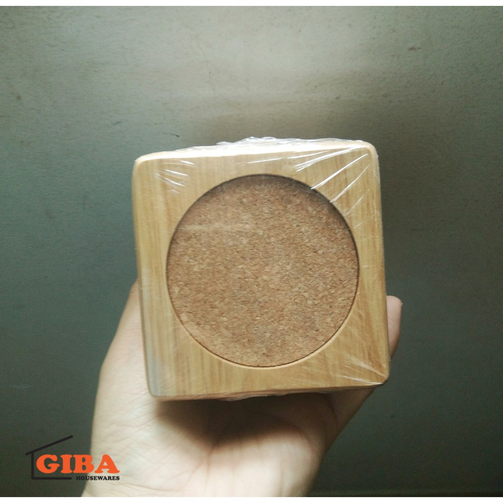 Miếng lót ly gỗ GIBA - 1 cái - Wooden Coasters | BigBuy360 - bigbuy360.vn