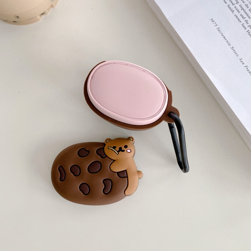 Vỏ Bảo Vệ Hộp Sạc Tai Nghe Không Dây Baseus Bowie E2 Bằng Silicon Họa Tiết Phi Hành Gia Hoạt Hình Cho Baseus E2