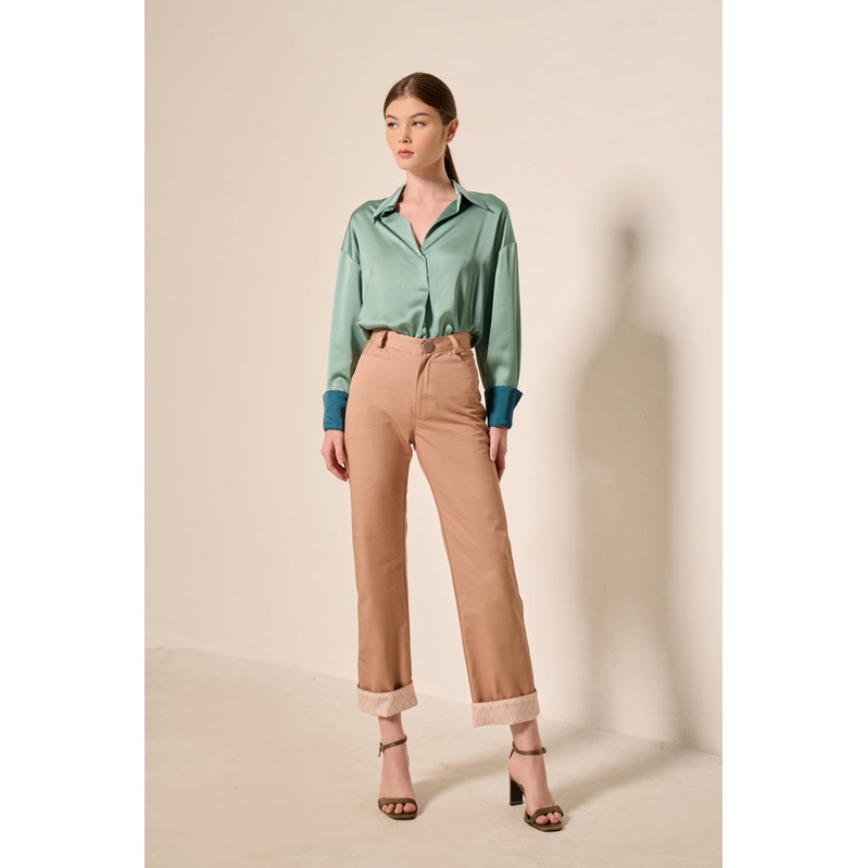 Graphé - JAYDEN trousers / Quần kaki dài thiết kế phối hoạ tiết