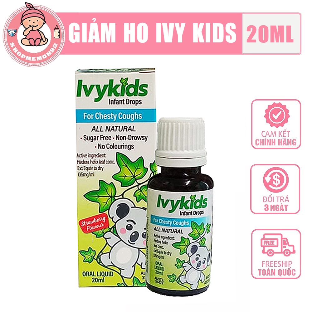 Siro Ivy Kid úc giúp giảm ho hiệu quả thảo dược từ nhiên nhiên
