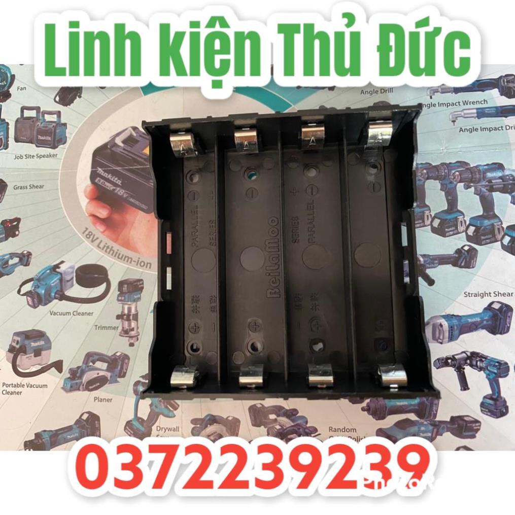 Lktd BN. Khay gắn 4 cell pin 18650 cân bằng, nhựa ABS đẹp - bền.
