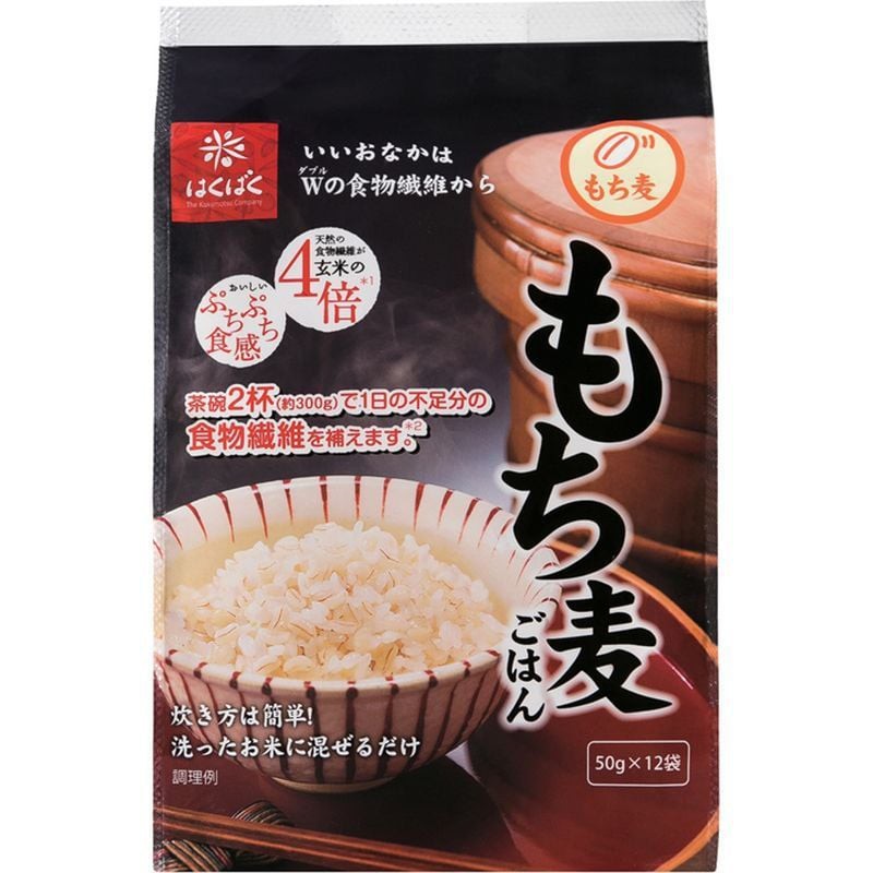 Gạo mochimugi - Hạt đại mạch Hakubaku - túi 50g date 8/2022