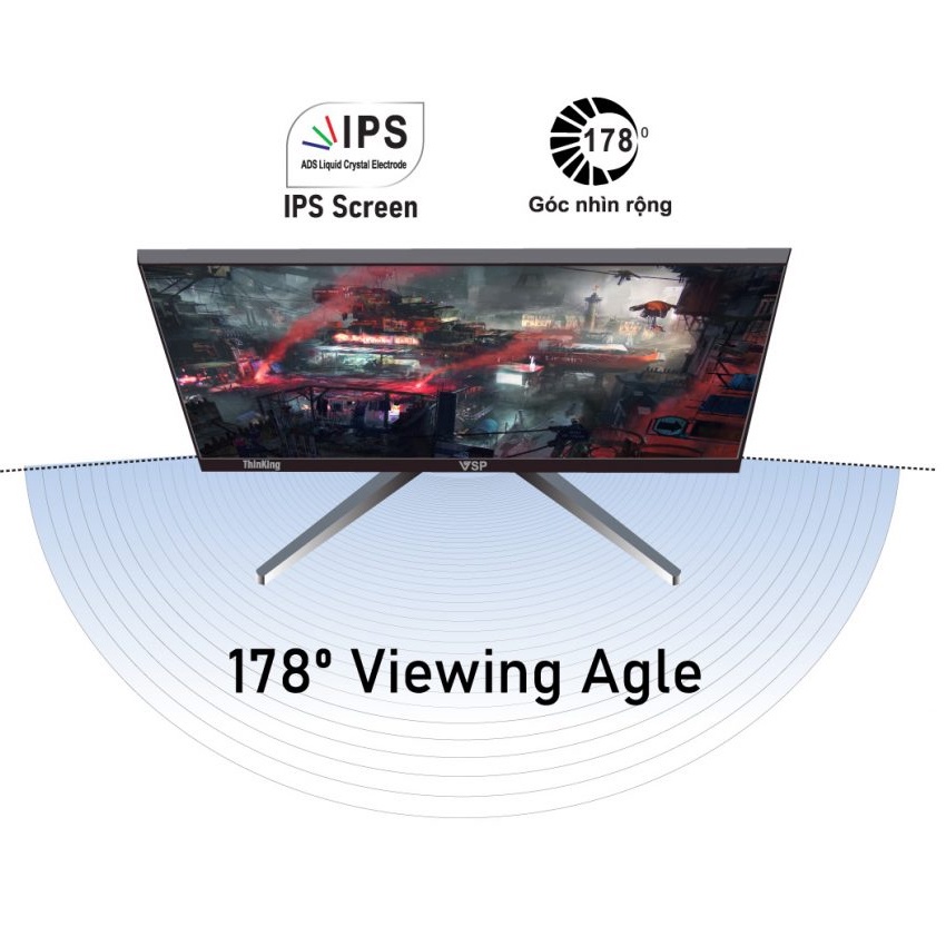 Màn Hình VSP 24 inch Vi24(IP2402SW/B) FHD/IPS/75Hz/tràn viền- Bảo hành 24 tháng | BigBuy360 - bigbuy360.vn