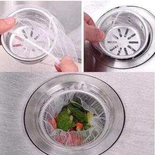 Set 100 túi lọc rác bồn rửa chén