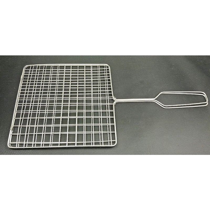 Vỉ nướng inox bếp ga bếp từ hồng ngoại bếp than hoa kẹp chả thịt nướng dày nướng thịt cá mực vỉ Misyhome