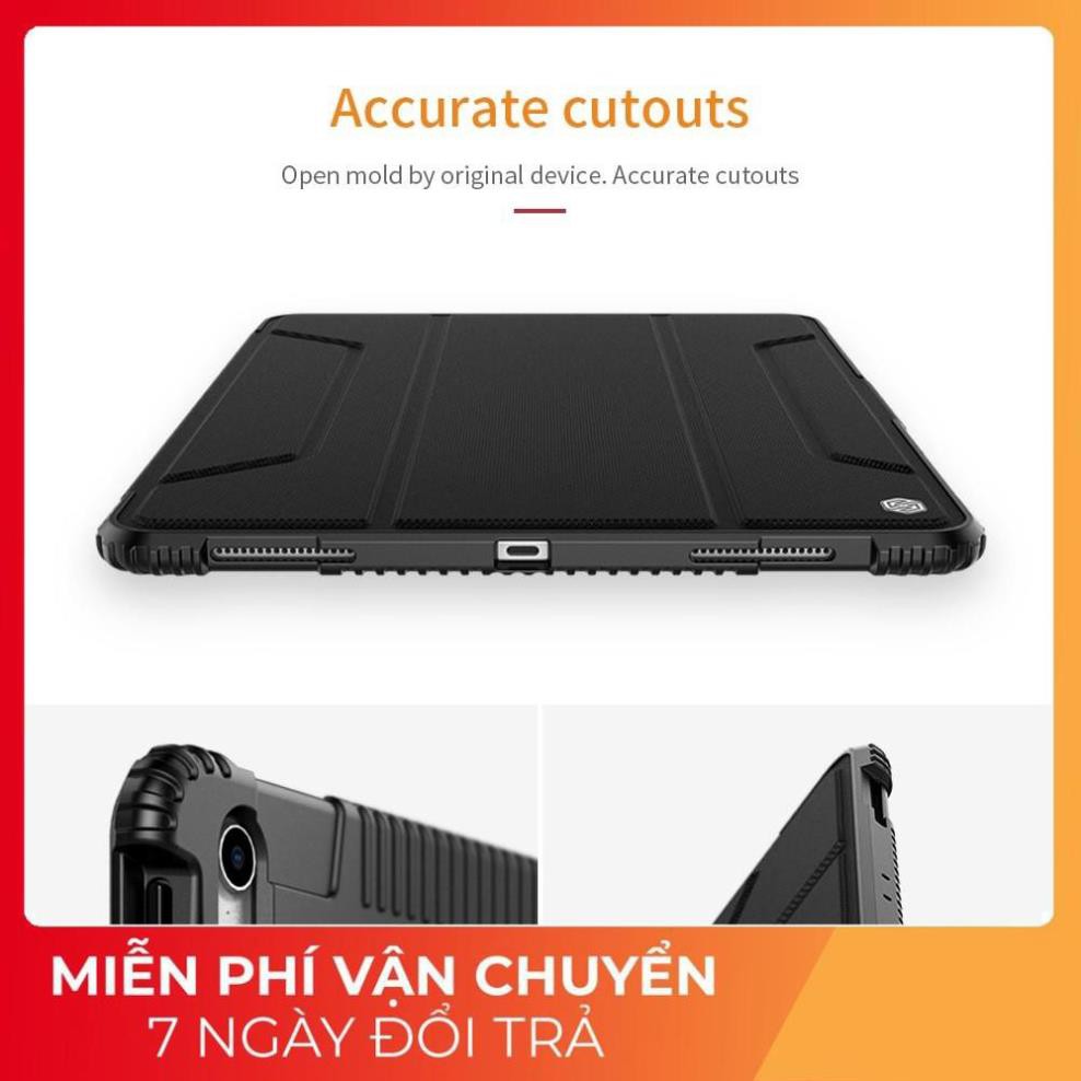 Bao da siêu mịn chống sốc cho iPad Pro 11 2018 hiệu Nillkin (Chống va đập, bảo vệ toàn diện) - Hàng chính hãng