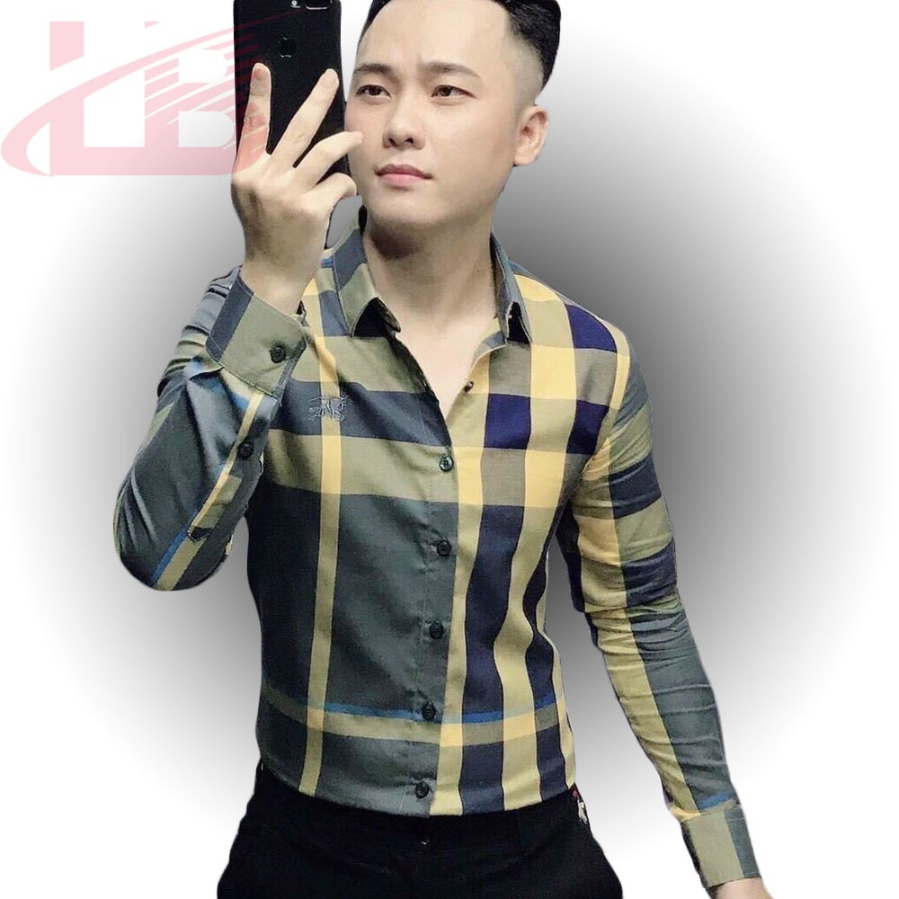 Áo sơ mi lụa dài tay nam LB024, vải dày, mát , đường may sắc sảo, áo sơ mi cao cấp LB1990 store