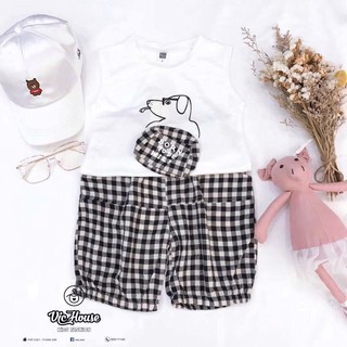 Set áo ba lỗ quần bom đũi bé trai