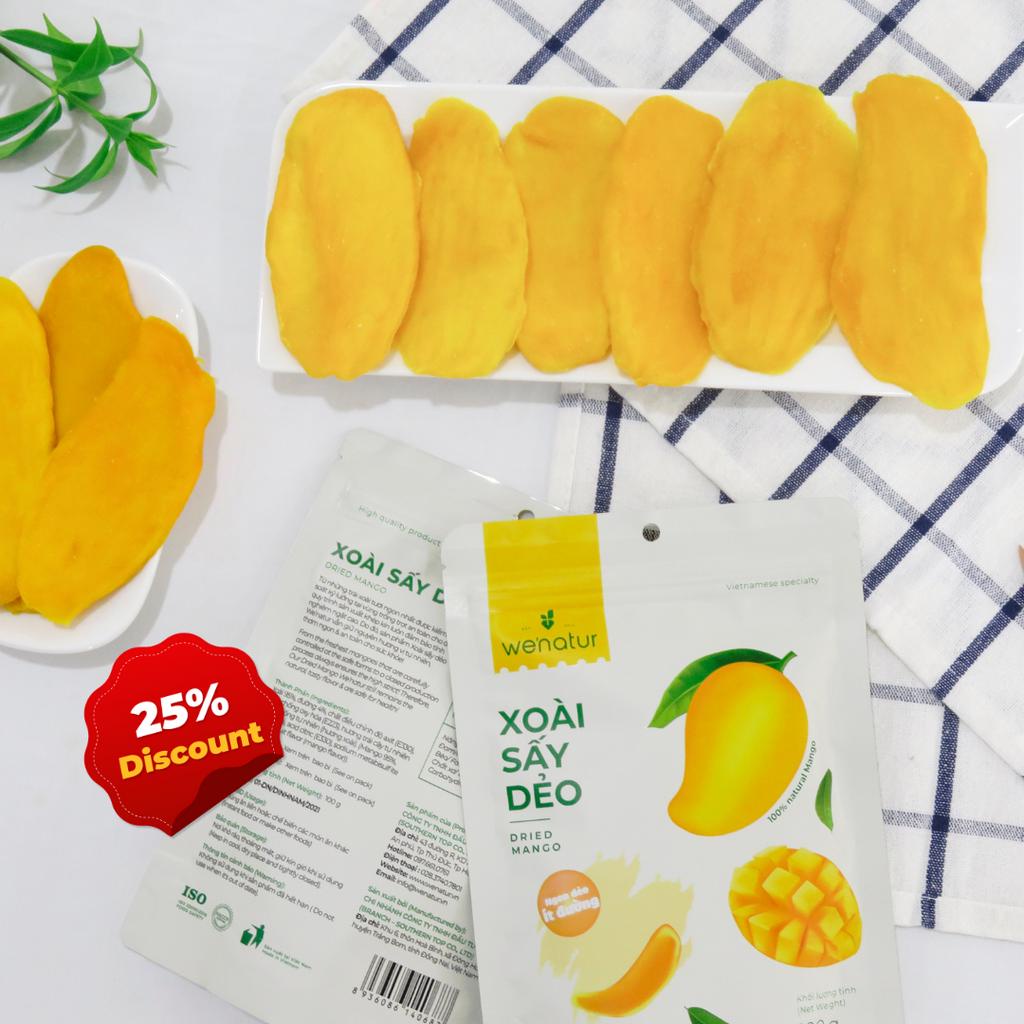 Xoài Sấy Dẻo Nguyên Vị Ít Đường We'natur 100g