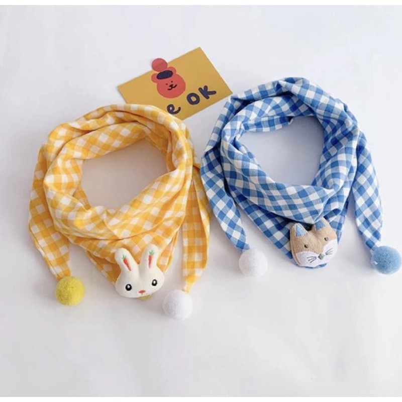 Kids_mart: Khăn quàng cổ cotton phong cách Hàn Quốc, khăn thời trang,phụ kiện làm đẹp cho bé