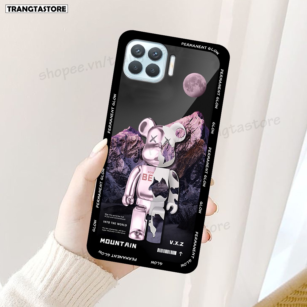 Ốp Oppo A73 / A93 in hình gấu Bearbrick,Mountain,xanh,đen,đỏ giá rẻ