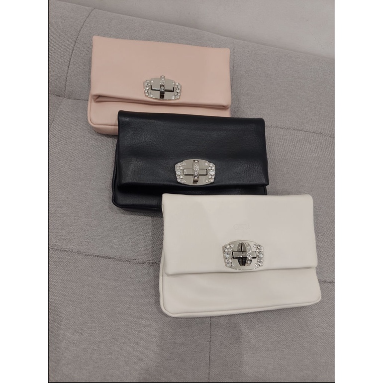 Túi Đeo Chéo Da Mềm Khóa Đính Đá Thời Trang Cidu CD56