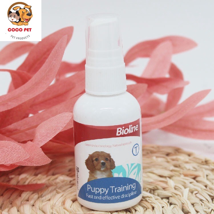 Dung Dịch Xịt Hướng Dẫn Chó Mèo Đi Vệ Sinh Đúng Chỗ BIOLINE PUPPY TRAINING – 50ml