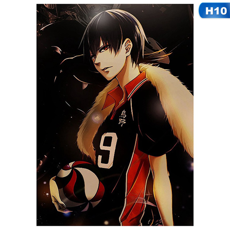 flowersqueen Poster Dán Tường Hình Nhân Vật Haikyuu