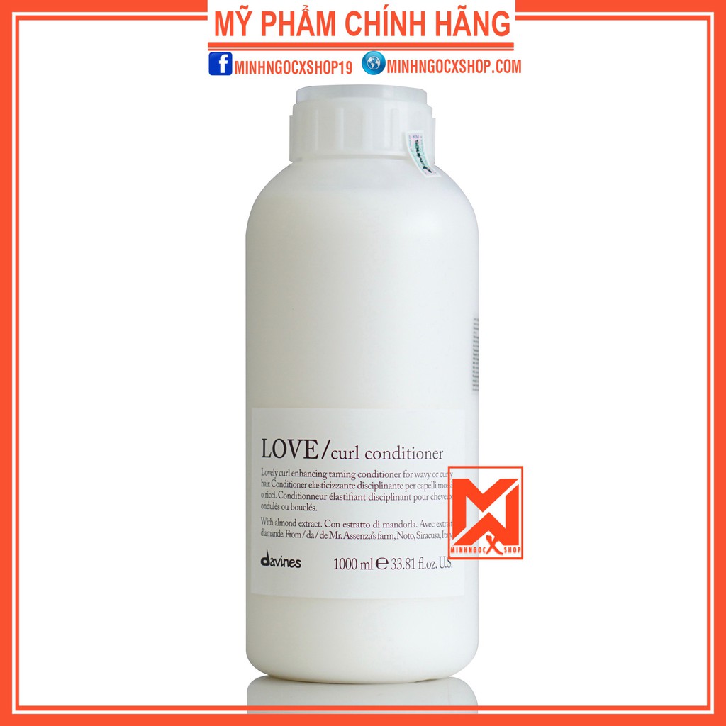 Dầu xả DAVINES LOVE CURL 1000ml chính hãng