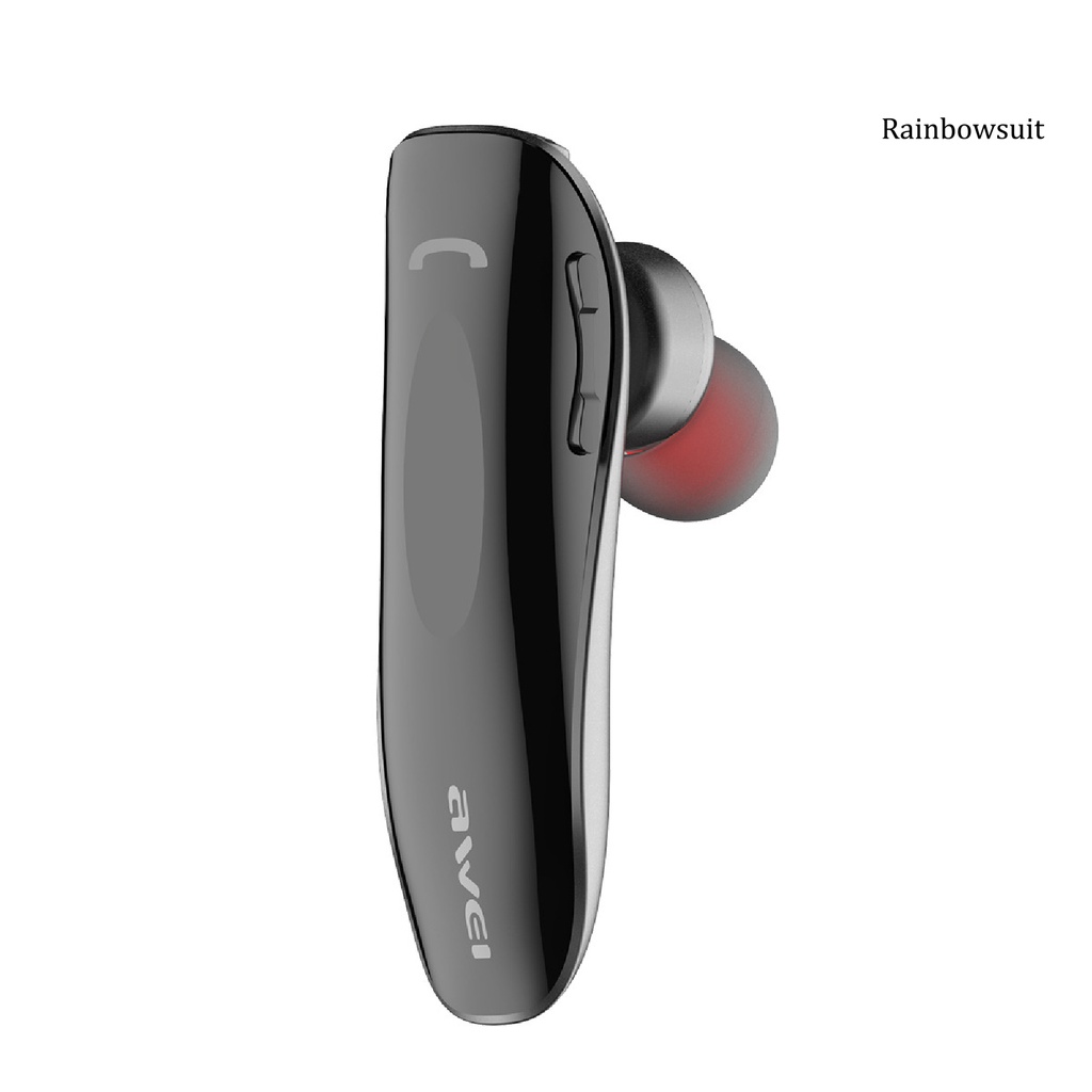 RB- 1 Pc Awei N1 Bluetooth Earbud Compatible Rechargeable Wireless Single In-ear Headset for Driving