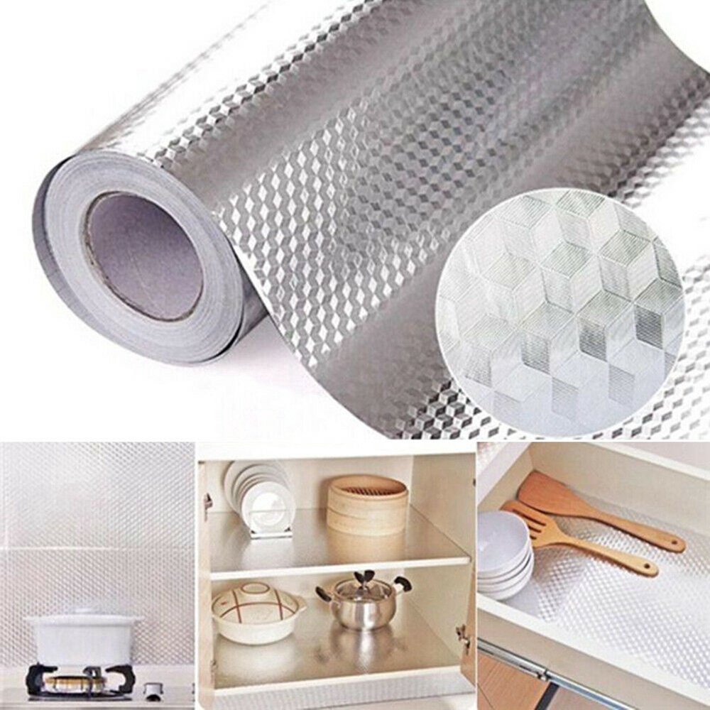 Decal nhôm dán tường nhà bếp chống dầu và nước tiện lợi chất lượng cao
