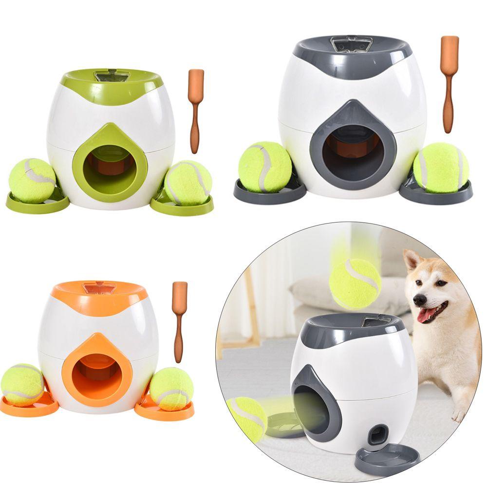 LAYOR1 Pet Tennis Launcher Useful Interactive Indoor Outdoor Feeder Food Reward Throwing