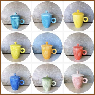 Cốc Cafe Latte Văn Phòng Có Nắp 320ml [Cốc Sứ Hợp Mệnh Theo Phong Thủy]