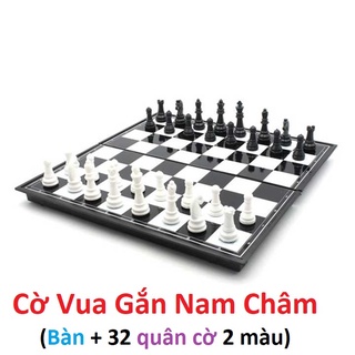 Bộ Cờ Vua Quốc Tế Nam Châm 2 màu (Đen-Trắng) Co Mọi Lứa Tuổi