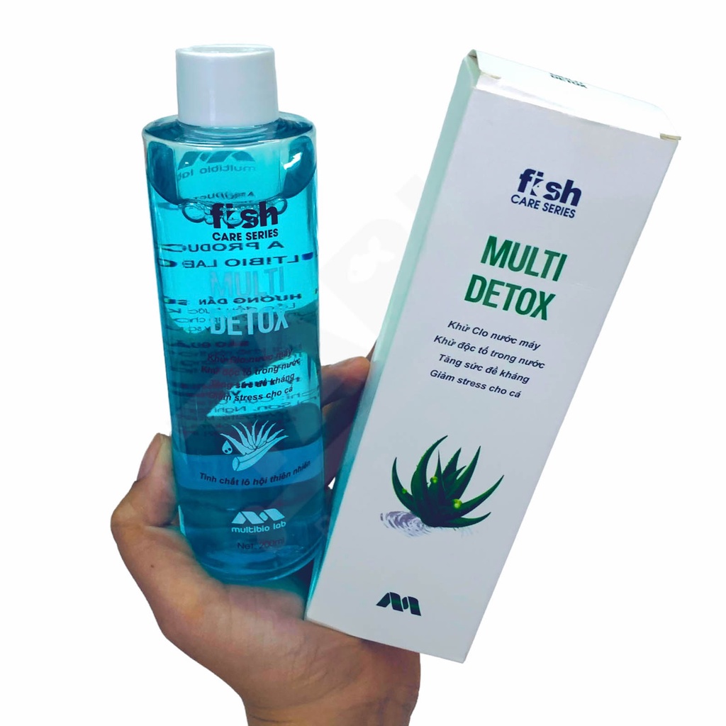 200ml Multi Detox Khử Clo, Độc Tố, Tăng Sức Đề Kháng, Giảm Stress Cho Bể Cá, Hồ Cá [200ml MULTI DETOX]