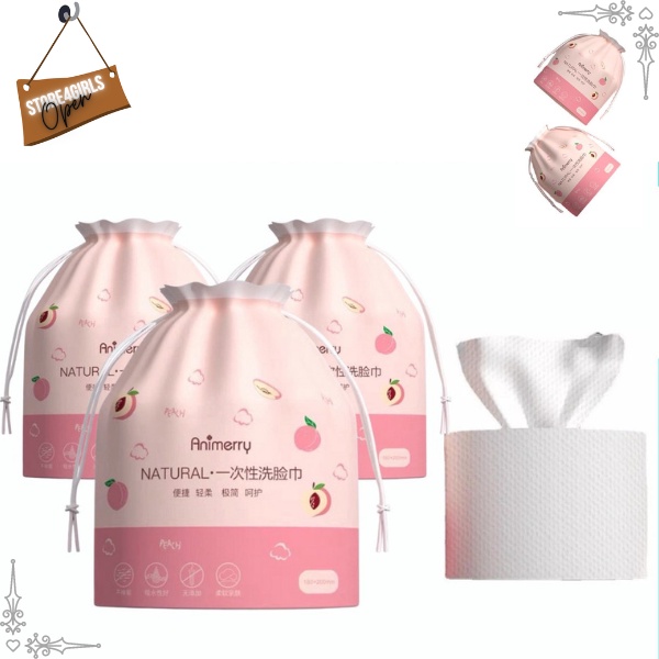 Khăn lau mặt dùng 1 lần 100% bông tự nhiên - cuộn khăn giấy lau mặt đa năng Store4girls