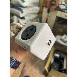 Ổ Cắm Điện Thông Minh Đa Năng Allocacoc PowerCube 4 lổ điện đa năng + 2USB