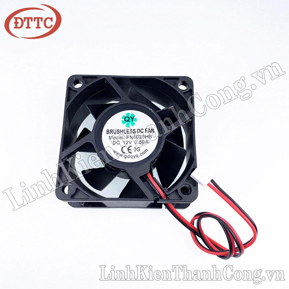 Quạt 6025 6x6x2.5cm 12V 0.5A