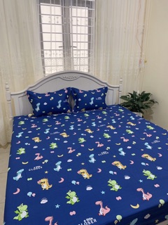 Bộ ga gối cotton Hàn Quốc