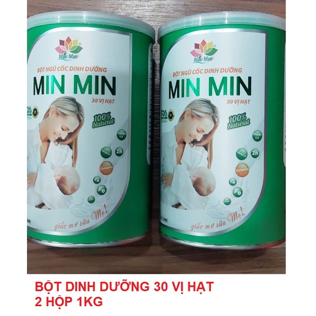 [date mới] Ngũ Cốc Lợi sữa và Dinh Dưỡng Min Min loại 29 hạt và 30 hạt + GRANOLA (hàng chính hãng)