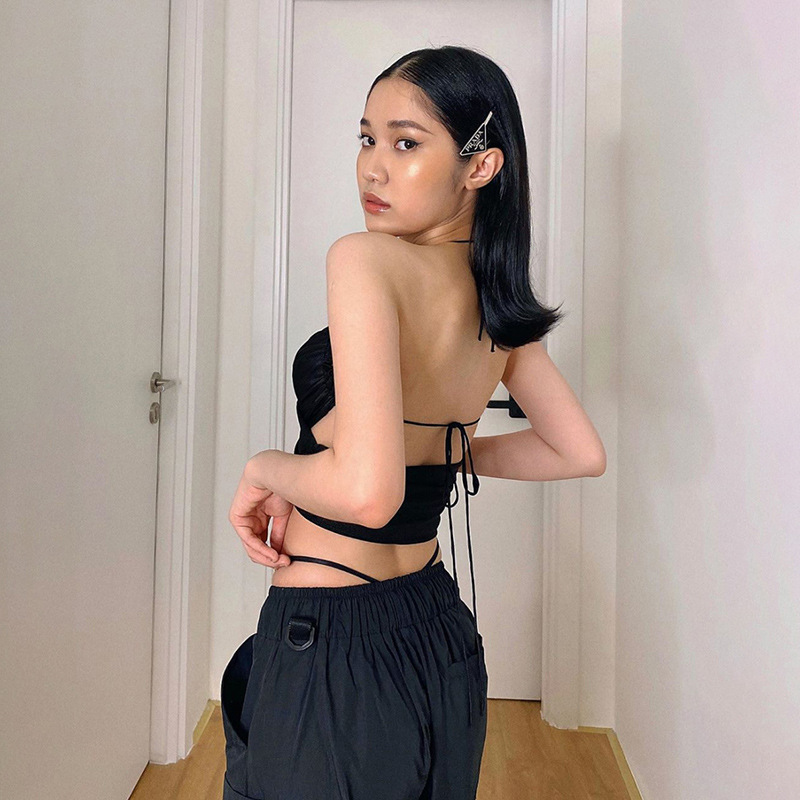 Fashion Women Halter Plain Smallvest Sleeveless Casual Sexy Tube Top | BigBuy360 - bigbuy360.vn