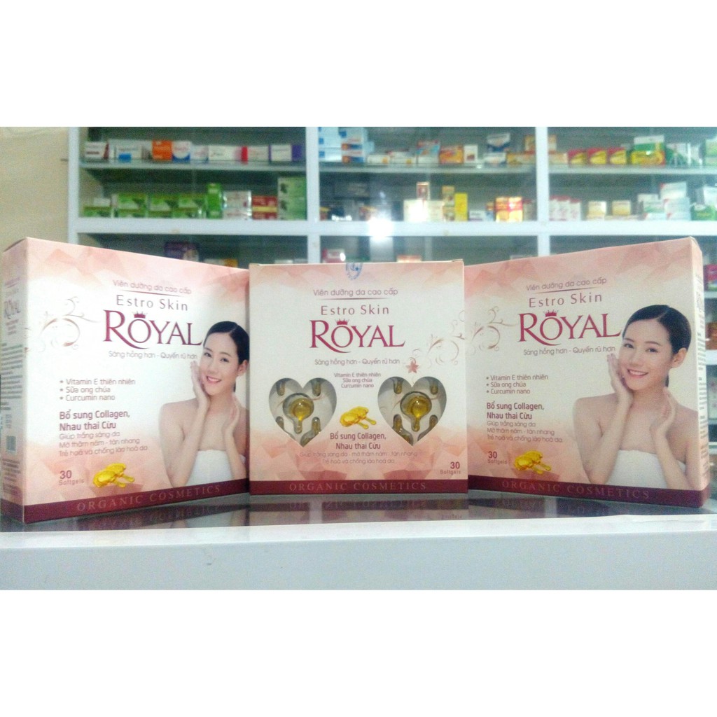 Viên bôi dưỡng da collagen cao cấp ESTRO SKIN ROYAL