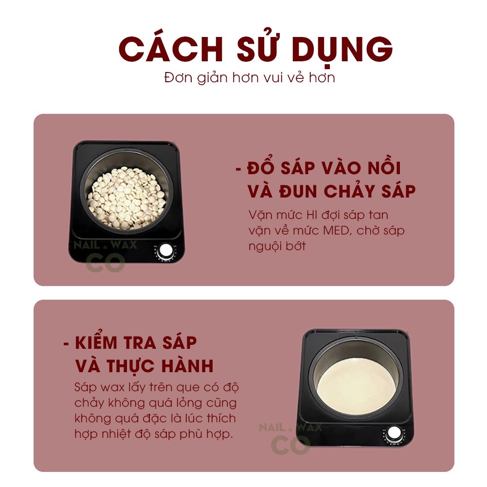 Sáp wax lông nóng hạt đậu hard wax bean, trong suốt mix nhiều màu sắc mùi thơm