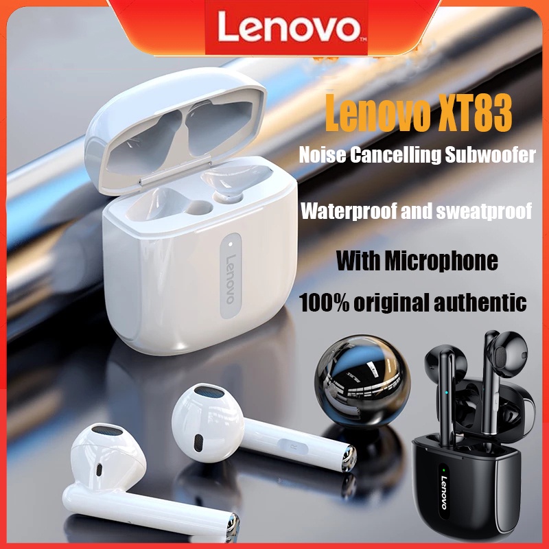 Lenovo XT83 TWS Tai nghe Bluetooth không dây Điều khiển cảm ứng Tai nghe chơi game Âm thanh nổi thể thao Mic kép