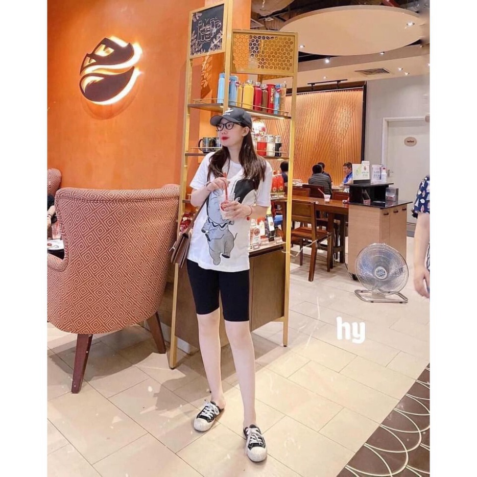 (sỉ lẻ) Quần Legging lửng _Ngố Đùi HM chất len tăm dày dặn, co giãn đàn hồi cực tốt | BigBuy360 - bigbuy360.vn