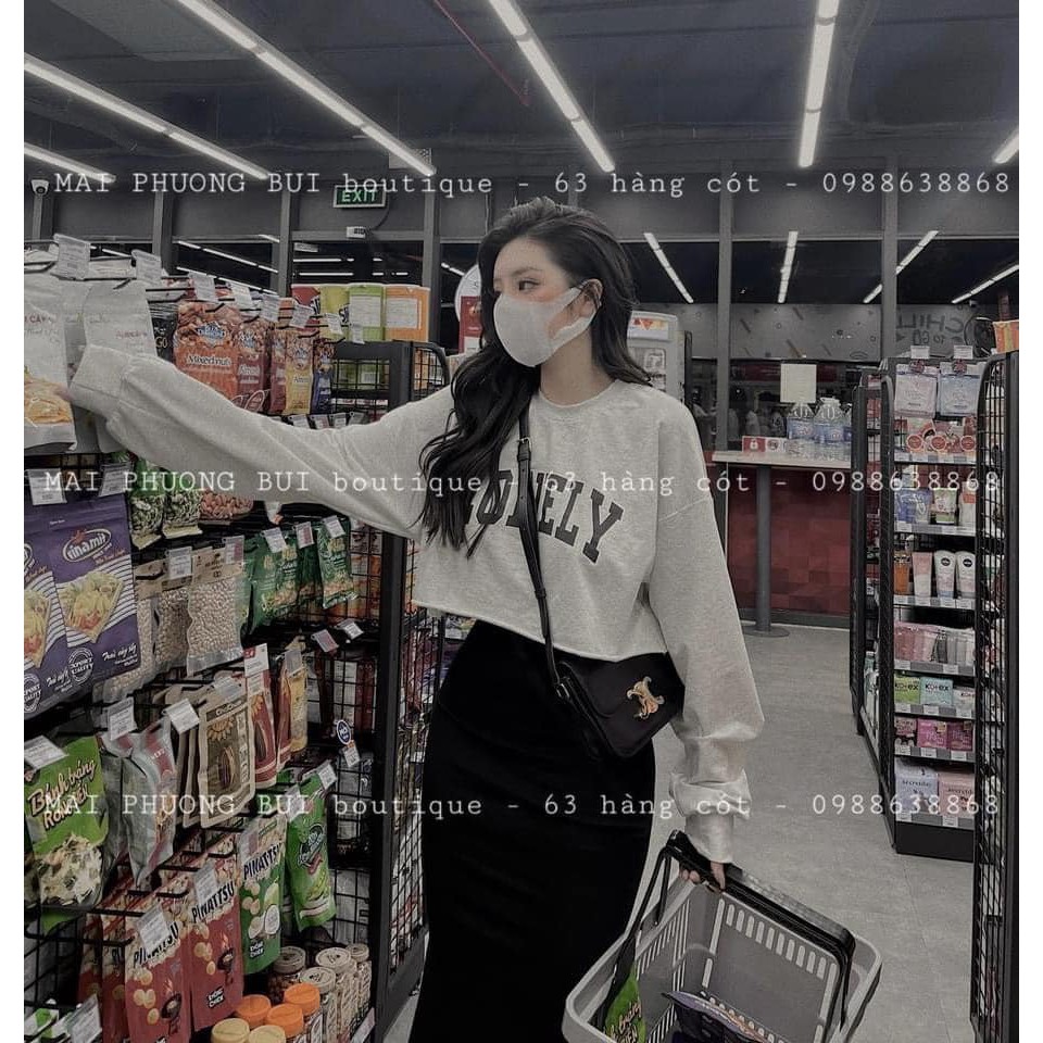 Set áo chân váy nữ dáng dài LONELY thời trang hàn quốc/ Set áo crt dài tay kèm chân váy đuôi cá ulzzang_xuongmaythuhien | BigBuy360 - bigbuy360.vn