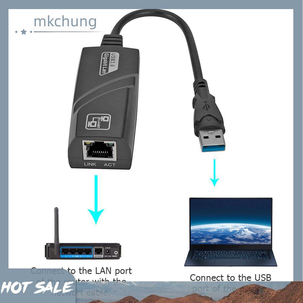 Bộ Chuyển Đổi Cổng Mini Usb 3.0 Gigabit Ethernet Adapter Usb Sang Rj45 Lan