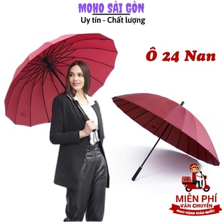 [SIÊU CHẮC] - Ô DÙ TO 24 NAN CAO CẤP CÓ QUAI ĐEO-Ô dù cỡ lớn cán dài 24 nan chống lật-ô dù cán dài đi mưa cao cấp 24 nan