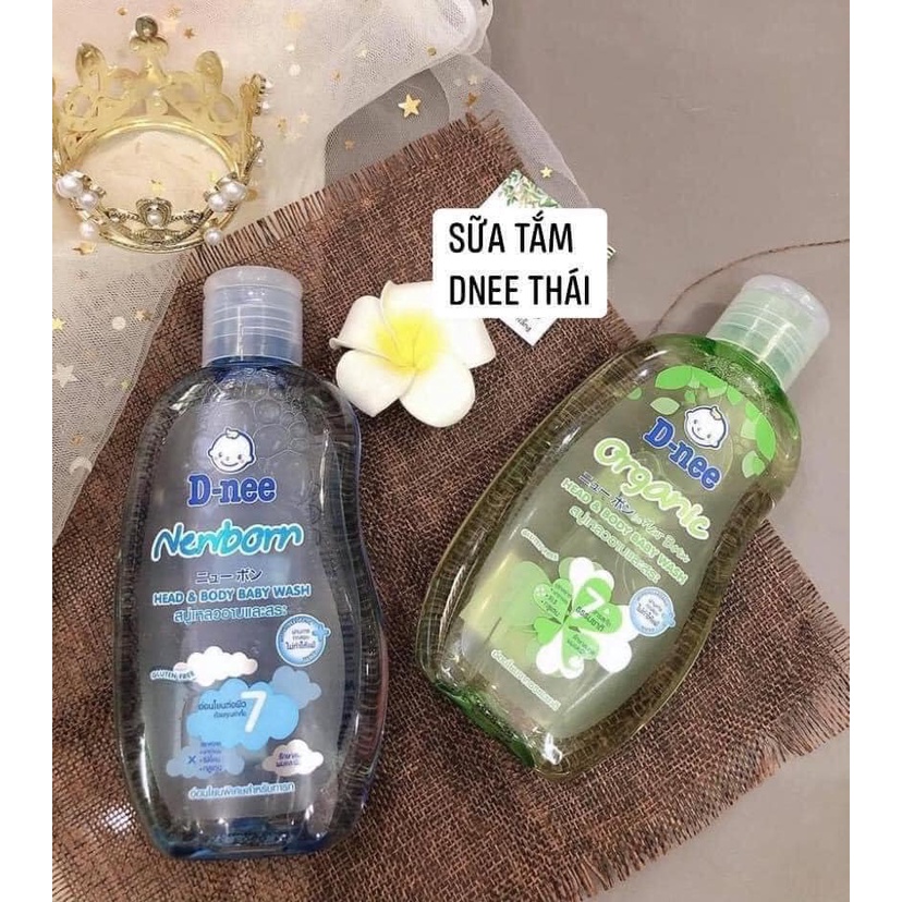 Sữa Tắm Gội Toàn Thân Dnee An Toàn Cho Bé Hương Thơm Mát (D-nee Thái Lan - Loại 200ml)