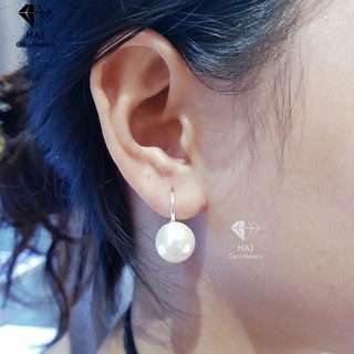 Bông tai bạc ngọc trai móc câu