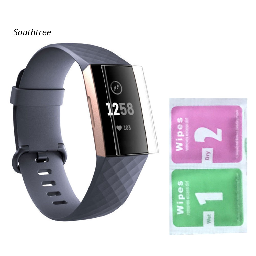 (Hàng Có Sẵn) Miếng Dán Màn Hình Chống Cháy Nổ Cho Fitbit Charge 3