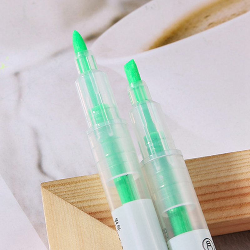 Túi bút highlight hai đầu nhiều màu tùy chọn thích hợp cho học sinh ghi chú và đánh dấu