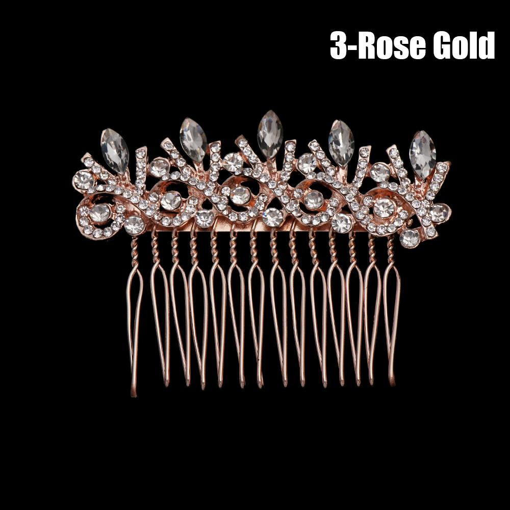 ESPO Lược Cài Tóc Đính Đá Pha Lê Handmade Dành Cho Cô Dâu