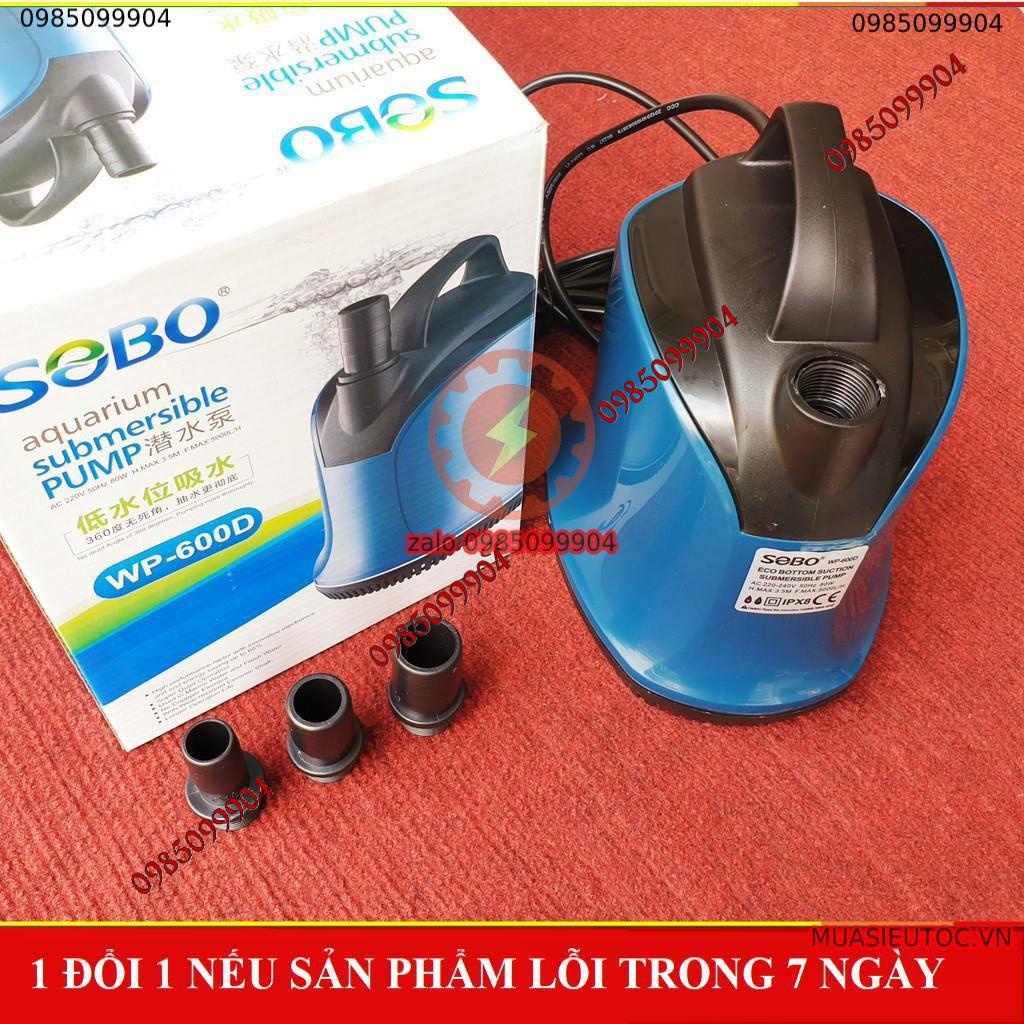 Bơm Hút Cặn Bể Cá Bơm Chìm Hút Đáy 360 Độ SOBO WP 600D WP 700D - hồ xi măng lớn cá koi, chép