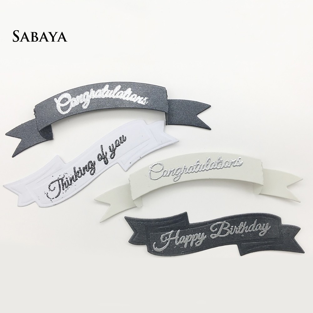 Set 2 khuôn cắt kim loại hình đuôi cá trang trí thiệp mời