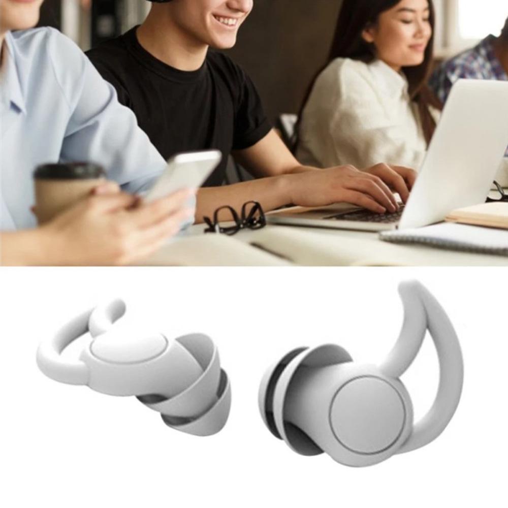 Nút Bịt Tai Bằng Silicon Mềm Cách Âm Chống Bụi Tiện Dụng