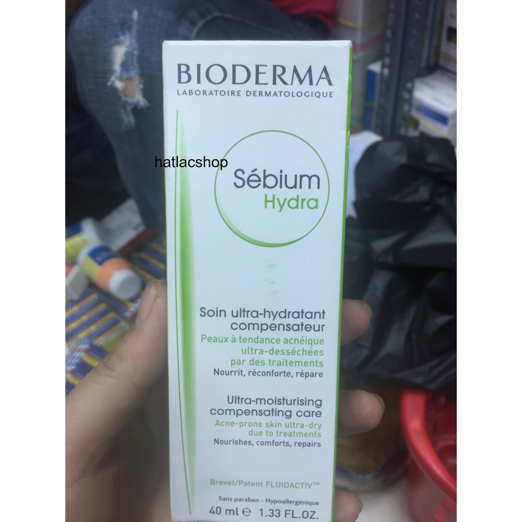 Bioderma Sébium Hydra - Kem dưỡng ẩm cho da nhờn mụn (40ml)
