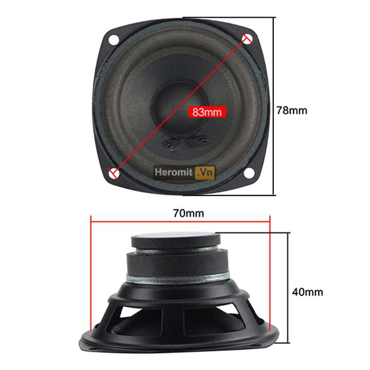 Loa toàn dải Philip từ kép chất lượng cao 10W-25W 6R