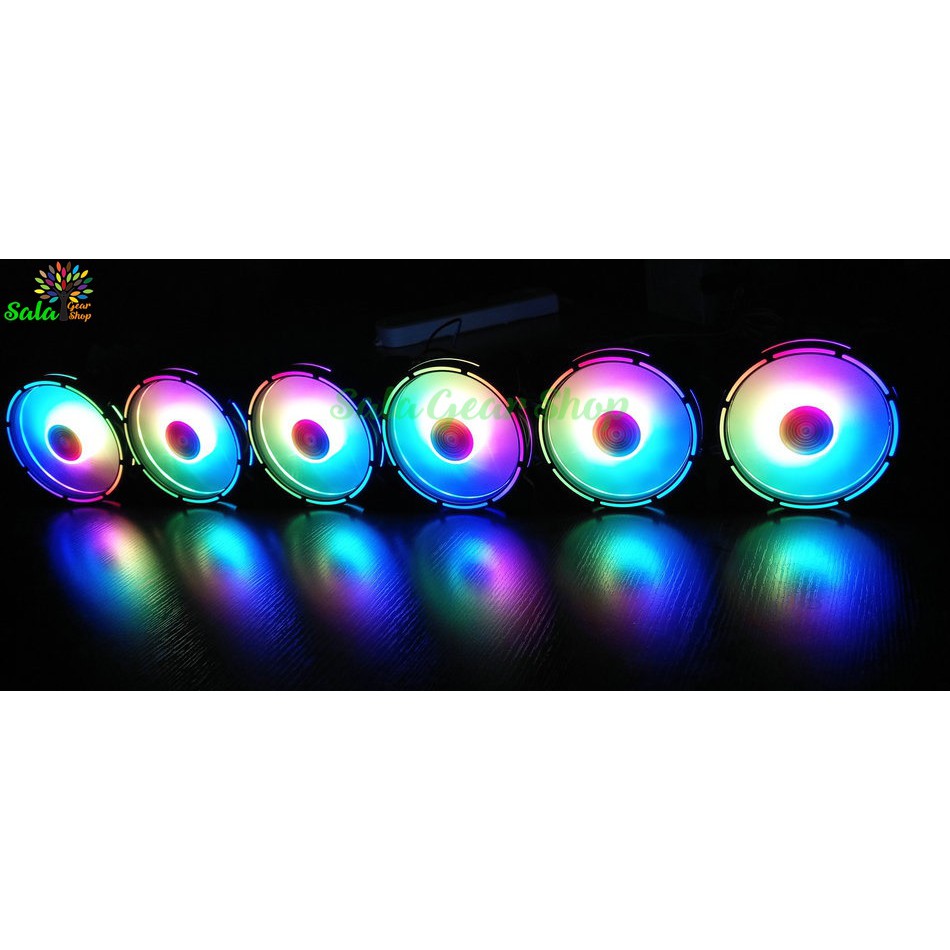 Quạt tản nhiệt , Fan case Coolmoon RGB V7 Plus