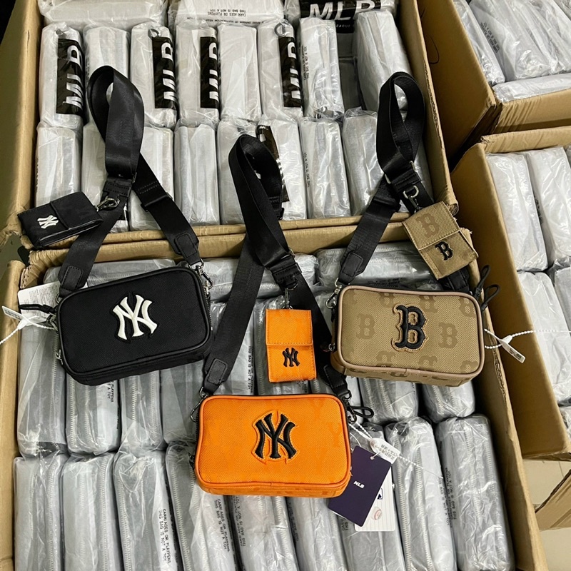 Túi đeo chéo MLB dáng hộp chữ nhật nhỏ UNISEX